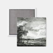 Aussicht auf den Fluss Hudson von Pakepsey Magnet (Vorderseite/Rückseite)