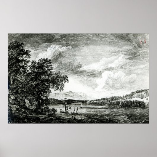 Aussicht auf den Fluss Hudson von Pakepsey Poster (Vorne)