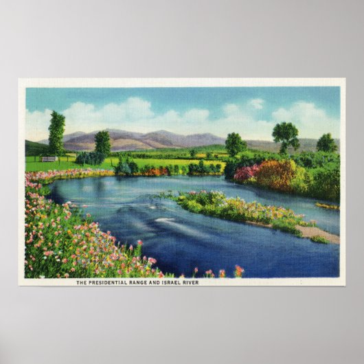 Aussicht auf den Fluss Israel und den Präsidentenr Poster (Vorne)