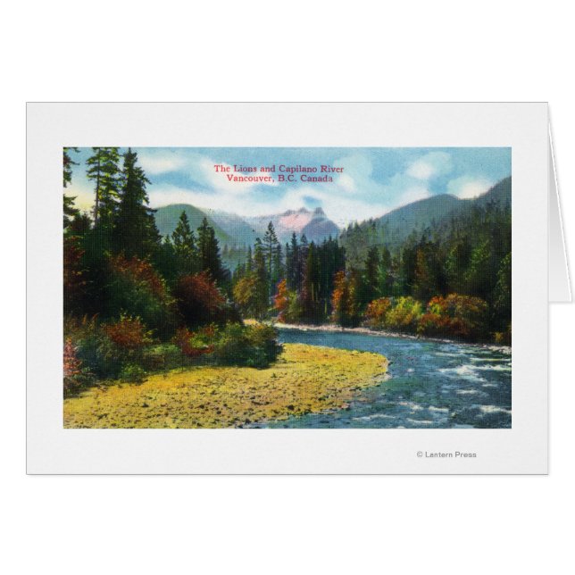 Aussicht auf den Fluss Lions und Capilano (Vorderseite (Horizontal))