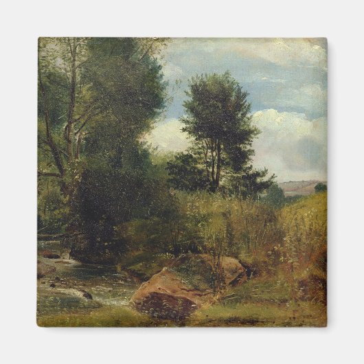 Aussicht auf den Fluss Sid, nahe Sidmouth, c.1852 Magnet (Vorne)