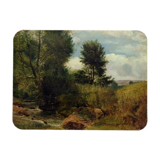 Aussicht auf den Fluss Sid, nahe Sidmouth, c.1852 Magnet (Horizontal)