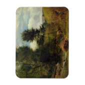 Aussicht auf den Fluss Sid, nahe Sidmouth, c.1852 Magnet (Vertikal)