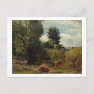 Aussicht auf den Fluss Sid, nahe Sidmouth, c.1852 Postkarte