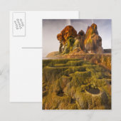 Aussicht auf den Fly Geyser Postkarte (Vorne/Hinten)