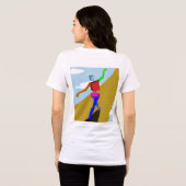 Aussicht auf den Frieden Tri-Blend Shirt (Rückseite voll)
