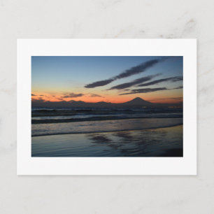 Aussicht auf den Fuji aus Sagami Bay: Japan Postkarte