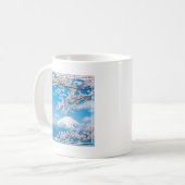 Aussicht auf den Fuji mit Kirschblüten Kaffeetasse (Vorderseite Links)