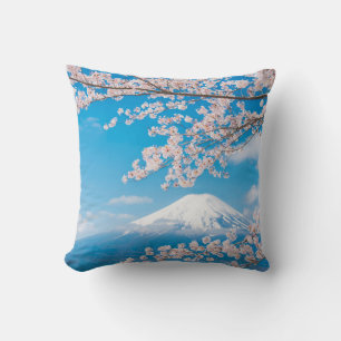 Aussicht auf den Fuji mit Kirschblüten Kissen