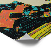 Aussicht auf den futuroscope Themenpark Poitiers,  Poster (Ecke)