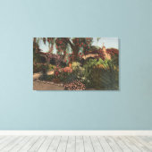 Aussicht auf den Garten der Front Mission Leinwanddruck (Insitu (Holzboden))