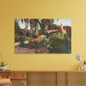 Aussicht auf den Garten der Front Mission Leinwanddruck (Insitu (Wohnzimmer))