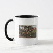 Aussicht auf den Garten der Front Mission Tasse (Links)