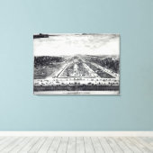 Aussicht auf den Garten Leinwanddruck (Insitu (Holzboden))
