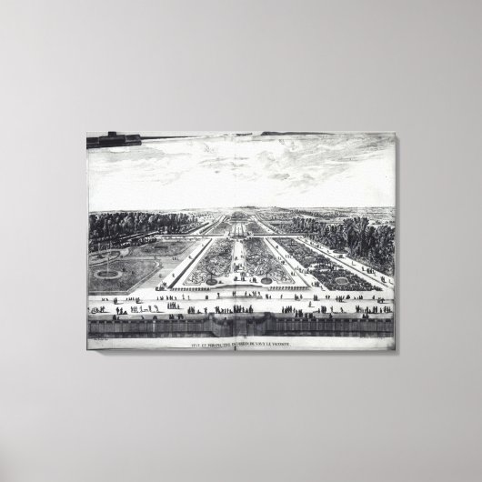 Aussicht auf den Garten Leinwanddruck (Vorderseite)