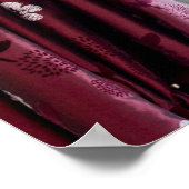 Aussicht auf den Garten mit Wildblumen Poster (Ecke)