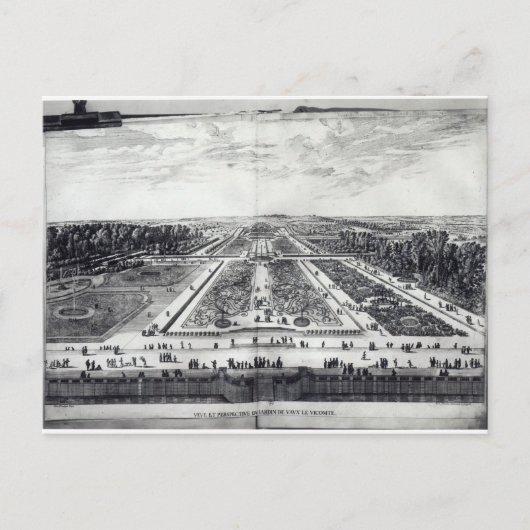 Aussicht auf den Garten Postkarte (Vorderseite)