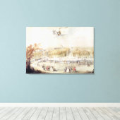 Aussicht auf den Garten und das Schloss von Versai Leinwanddruck (Insitu (Holzboden))