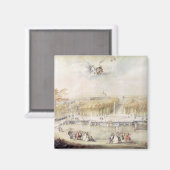 Aussicht auf den Garten und das Schloss von Versai Magnet (Vorderseite/Rückseite)