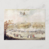 Aussicht auf den Garten und das Schloss von Versai Postkarte (Vorderseite)