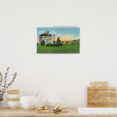 Aussicht auf den Gartenkorps im alten französische Poster (Küche)