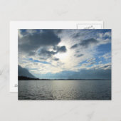 Aussicht auf den Genfer See und die Alpen Postkarte (Vorne/Hinten)