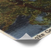 Aussicht auf den George & High Lake Sierra Poster (Ecke)