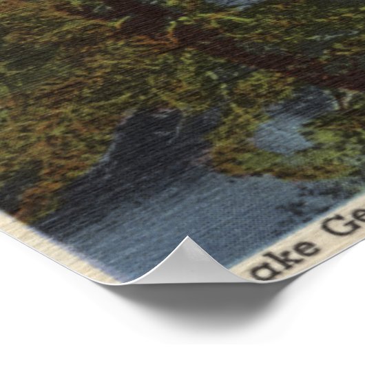 Aussicht auf den George & High Lake Sierra Poster (Ecke)