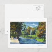 Aussicht auf den Geyser Park Postkarte (Vorne/Hinten)