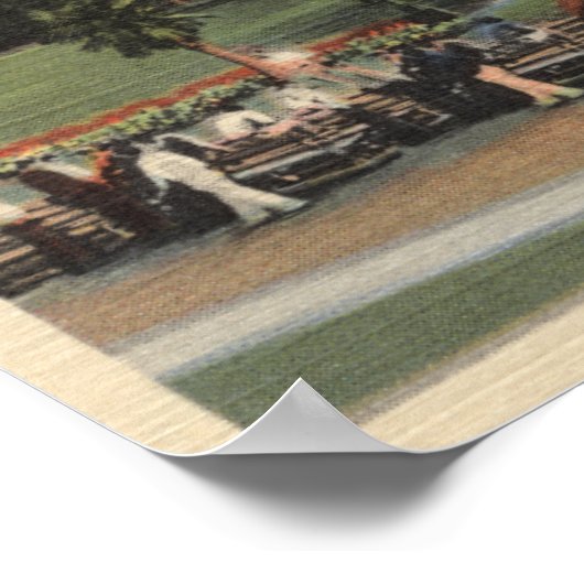 Aussicht auf den Golfplatz Poster (Ecke)