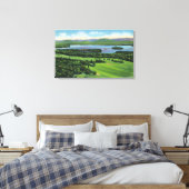Aussicht auf den Golfplatz von Saranac Inn Leinwanddruck (Insitu (Schlafzimmer))