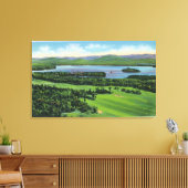 Aussicht auf den Golfplatz von Saranac Inn Leinwanddruck (Insitu (Wohnzimmer))