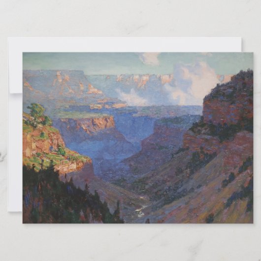 Aussicht auf den Grand Canyon (von E.H. Potthast) Karte (Vorderseite)