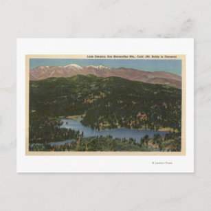 Aussicht auf den Gregory-See und San Bernardino Postkarte