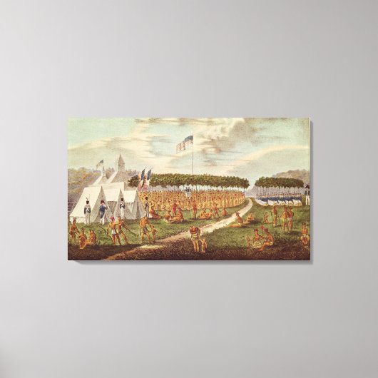 Aussicht auf den Großen Vertrag in Prairie du Leinwanddruck (Vorderseite)