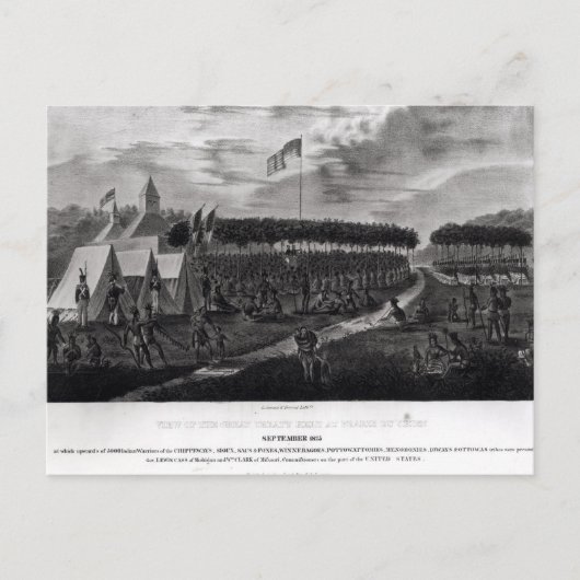 Aussicht auf den Großen Vertrag in Prairie du Postkarte (Vorderseite)