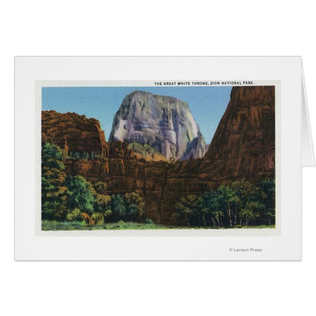 Aussicht auf den großen weißen Thron (Vorderseite (Horizontal))