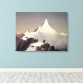 Aussicht auf den Großglockner Leinwanddruck (Insitu (Holzboden))