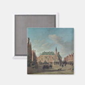 Aussicht auf den Grote Markt in Haarlem Magnet (Vorderseite/Rückseite)
