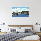Aussicht auf den Hafen, Martha's Vineyard Leinwanddruck (Insitu (Schlafzimmer))
