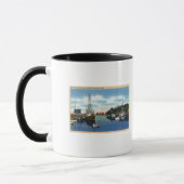 Aussicht auf den Hafen, Martha's Vineyard Tasse (Links)