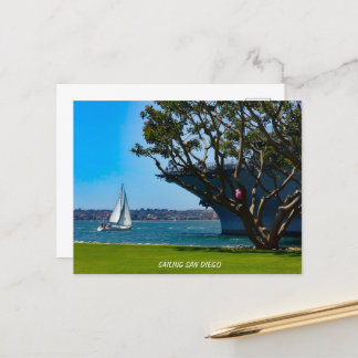 Aussicht auf den Hafen - San Diego fahren Postkarte