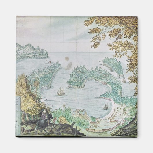 Aussicht auf den Hafen von Acapulco Magnet (Vorne)