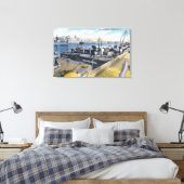 Aussicht auf den Hafen von Albany, auf der Insel I Leinwanddruck (Insitu (Schlafzimmer))