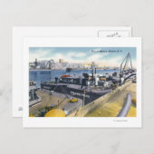 Aussicht auf den Hafen von Albany, auf der Insel I Postkarte (Vorne/Hinten)