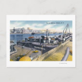 Aussicht auf den Hafen von Albany, auf der Insel I Postkarte (Vorderseite)