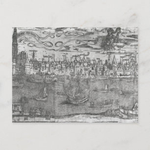 Aussicht auf den Hafen von Antwerpen Postkarte