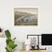 Aussicht auf den Hafen von Avalon, Insel Santa Cat Poster (Heimbüro)
