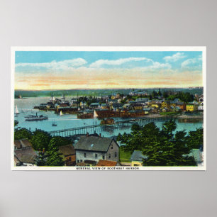 Aussicht auf den Hafen von Boothbay Poster