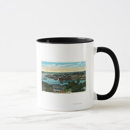 Aussicht auf den Hafen von Boothbay Tasse (Rechts)